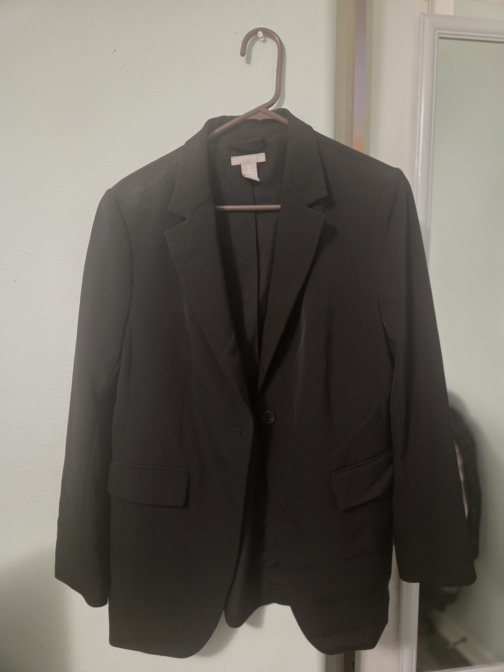 H&M Men's Black Single-Button Blazer